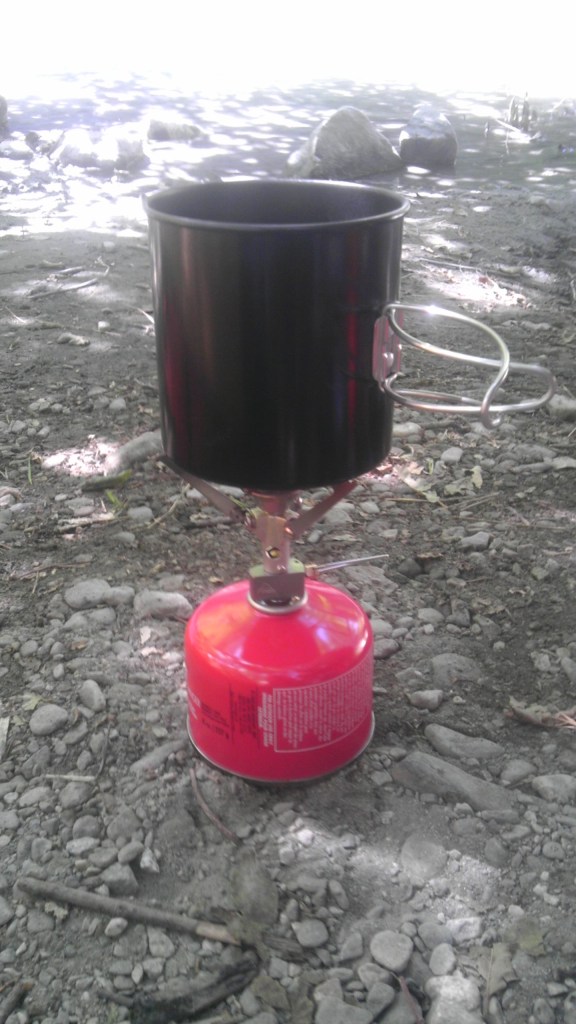 MSR Microrocket stove- cooks everything and small enough to fit in any pack!