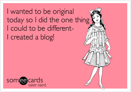 girly camping blogging e card