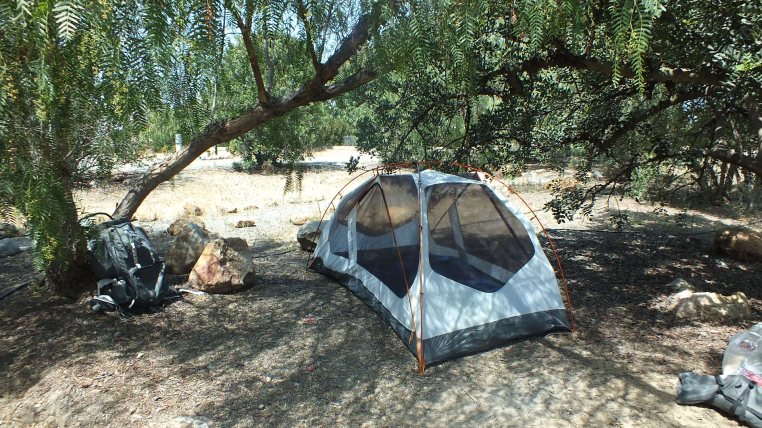 Lake Jennings tent Pic