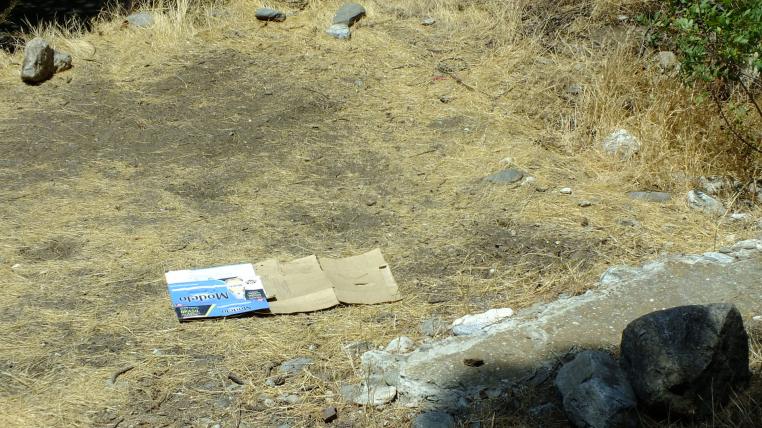 trash camping litter